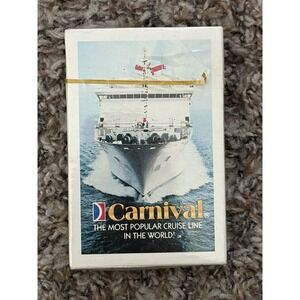 Carnival Cruise Line Ship Boat Deck of Playing Cards Vintage Old Stock 80s NEW